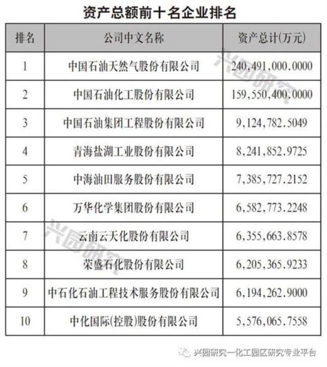 中国石油化工基地排名