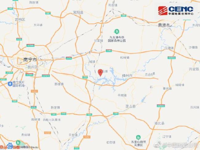 广西南宁横县地图