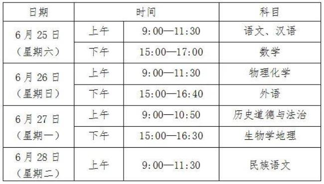 2022丹东中考提前了吗