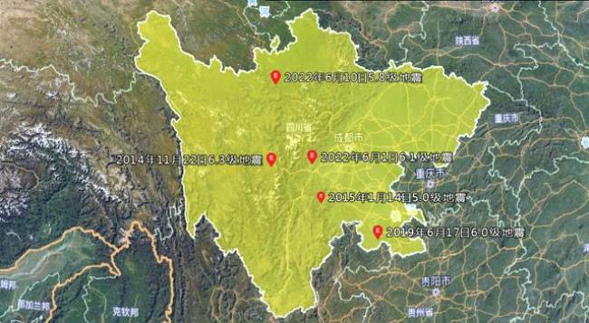四川大地震波及到哪些城市