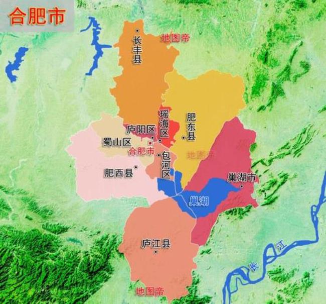 合肥市下辖哪些区县市