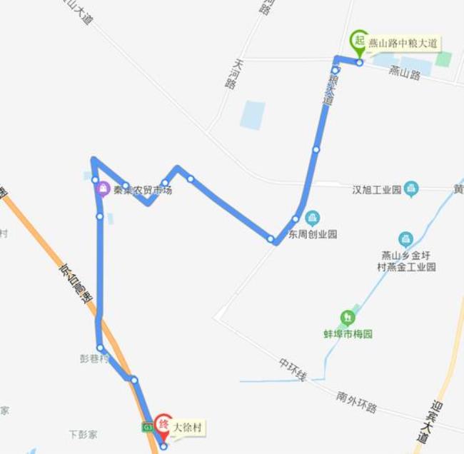 蚌埠市171路公交车路线