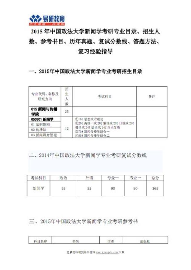 新闻学考研的课程有哪些