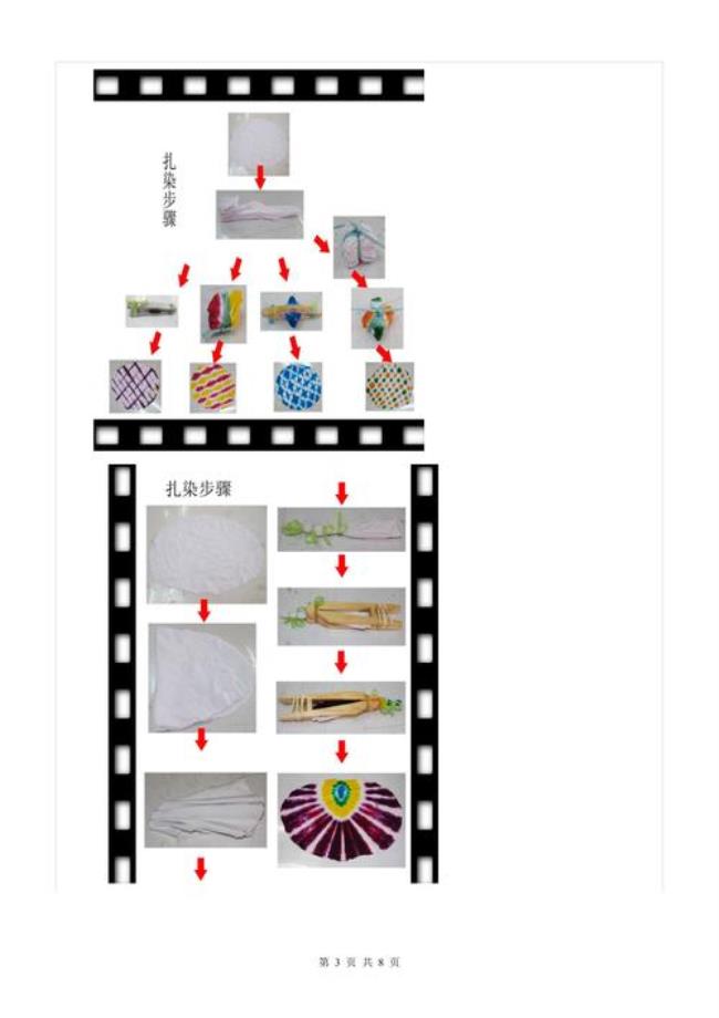 扎染制作过程