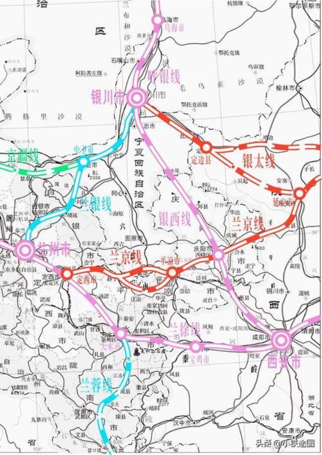 兰州到太原高铁线路图