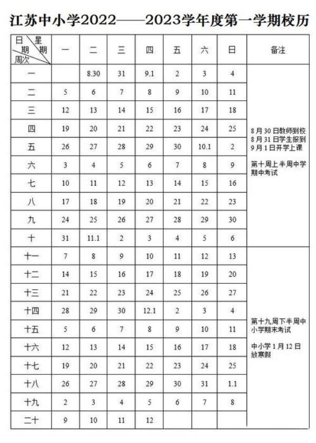 2022秋季河北高中开学时间