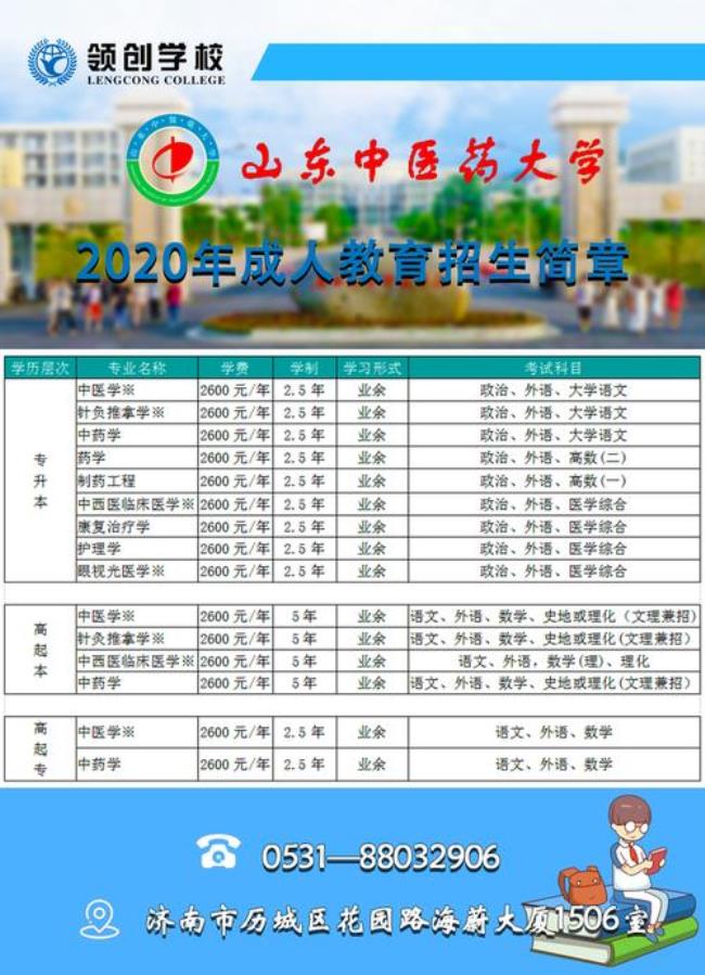 山东中医药大学上几年