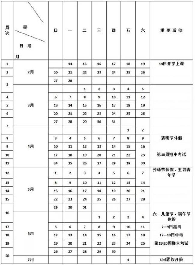 2022年山东省济宁市放假时间寒假