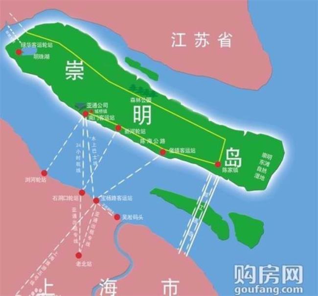 上海崇明岛有几个镇分别是哪些