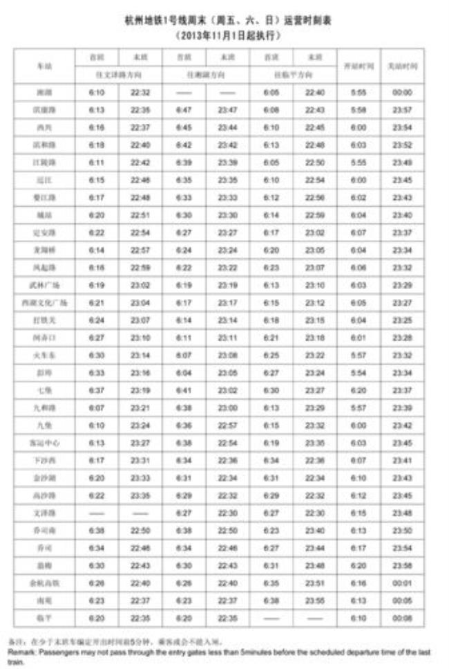 江阴1路发车时间和最后一班时间