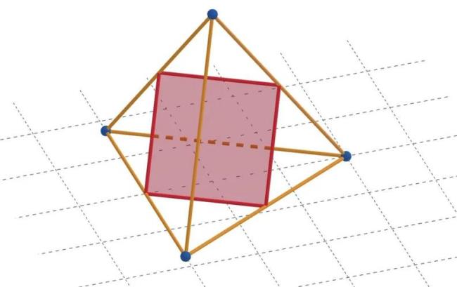 正四面体的图怎么画