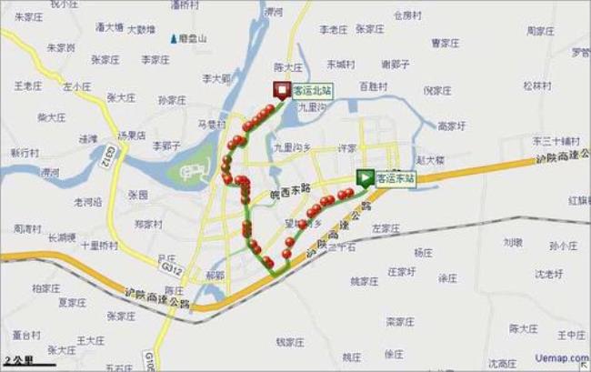 六安38路公交路线