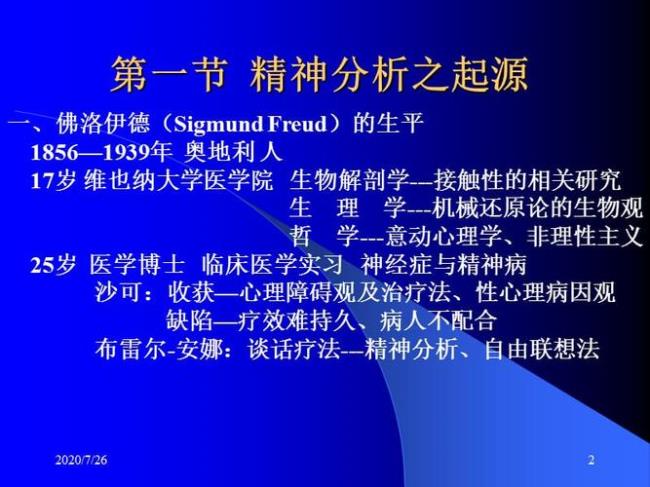 如何精神分析学派的观点