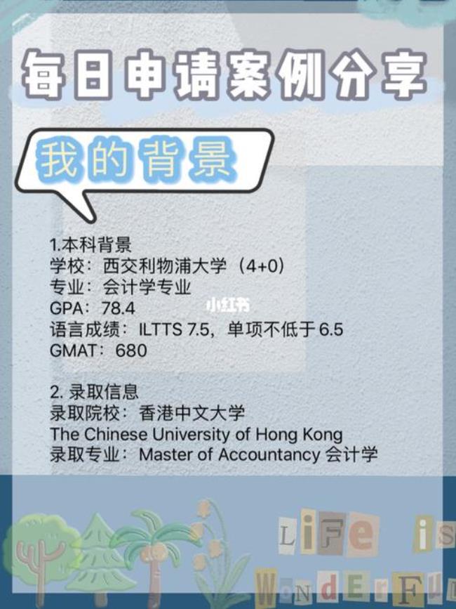 香港中文大学硕士录取条件