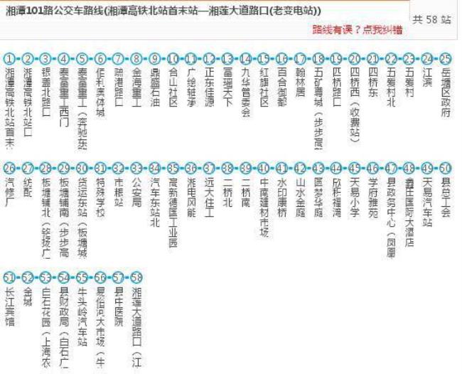 想知道: 湘潭市127公交线路的信息