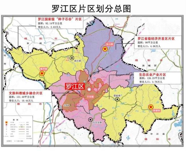 四川省德阳市罗江县有几个镇