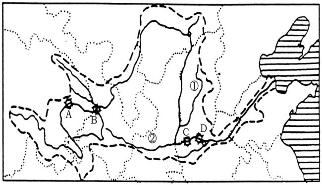 黄河中游支流分布图