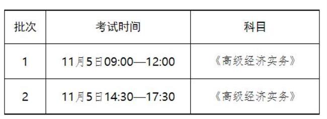 高级经济师2022年报名和考试时间