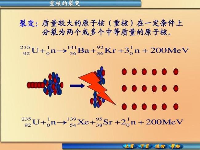 原子裂变方程式