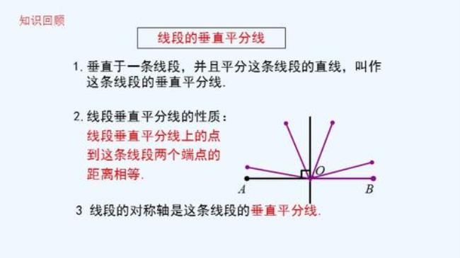 垂直平分线性质可逆吗