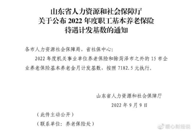 山东济南退休金调整方案