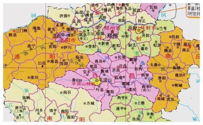 平顶山属于河南省哪个方位