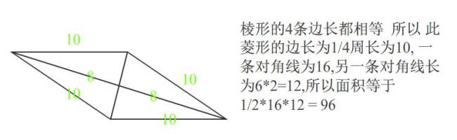 60度菱形的对角线有什么性质