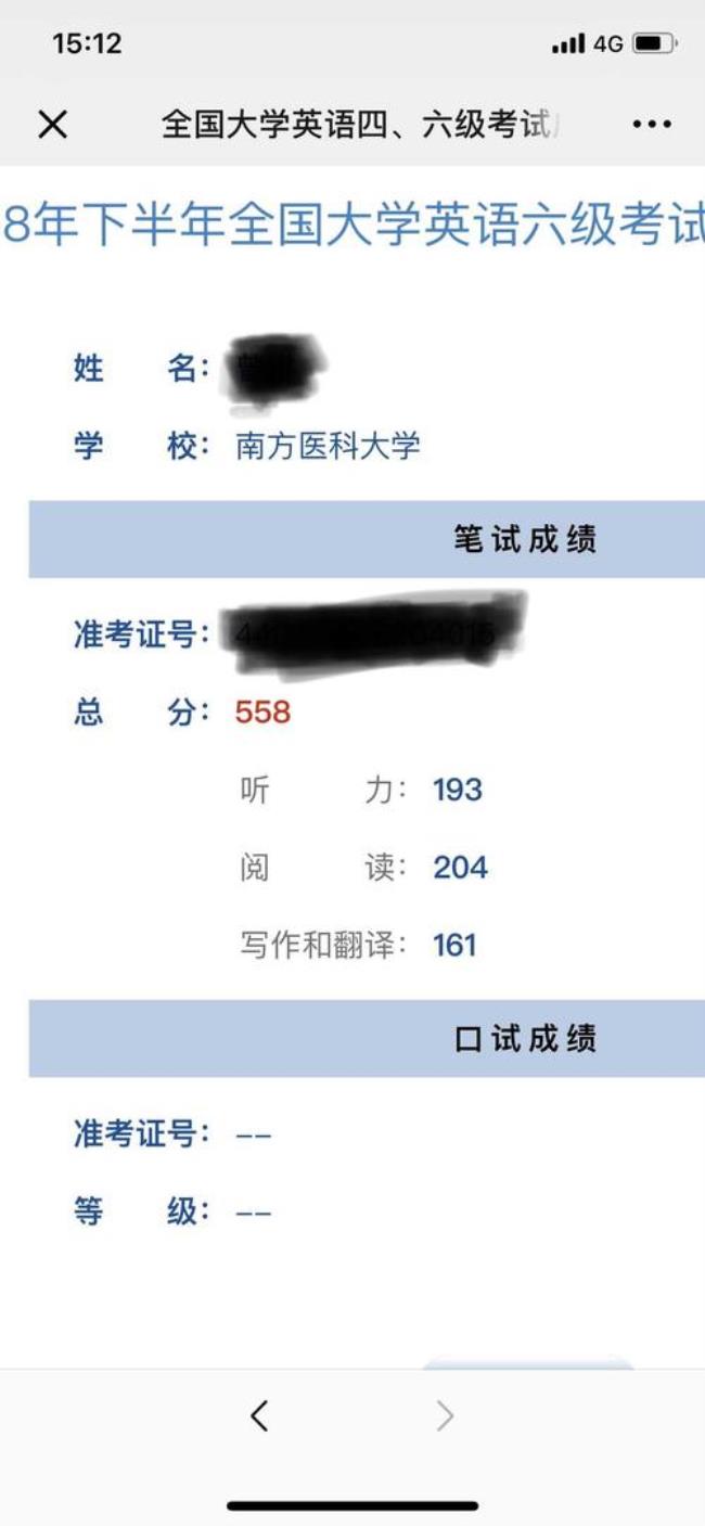 六级成558分算优秀吗