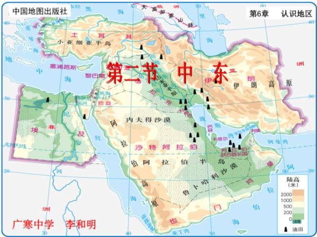 中东作物及分布