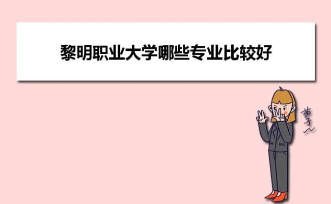 黎明职业大学王牌专业