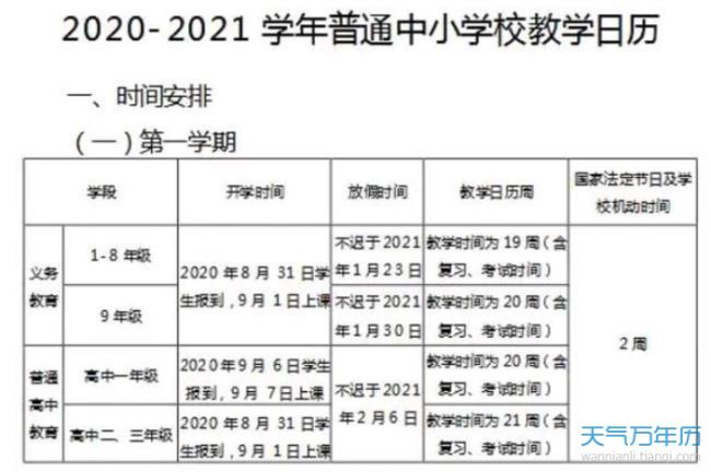 潍坊2022年寒假中小学放假时间表