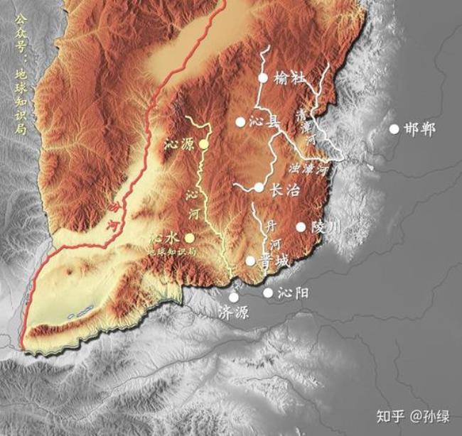 太行山和中条山的分界处