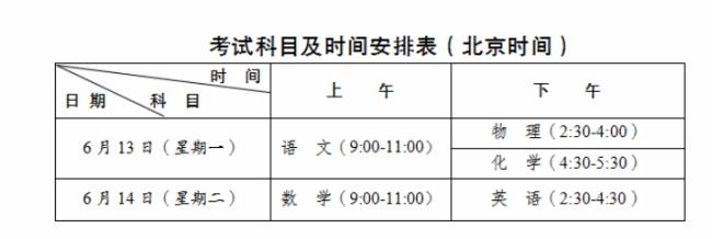 2022山西中考适应性考试时间