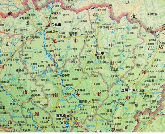 四川地区地理划分