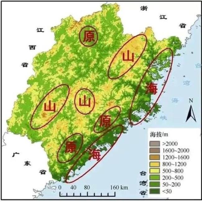 福建的地形地势特征