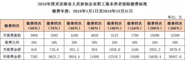 21年黄石社保缴费档次