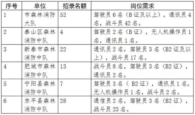 2022年消防员报名条件