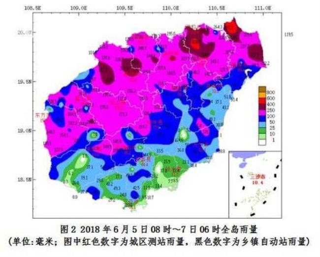 海南省历史最大降雨量