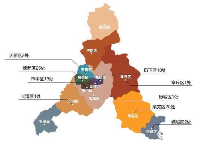 济南市行政区划分图