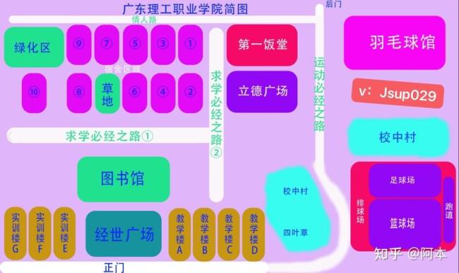 广东理工职业学院校区专业分布