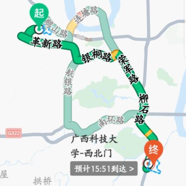 柳州62路公交车路线