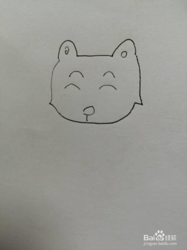 怎样画一只猫的简笔画