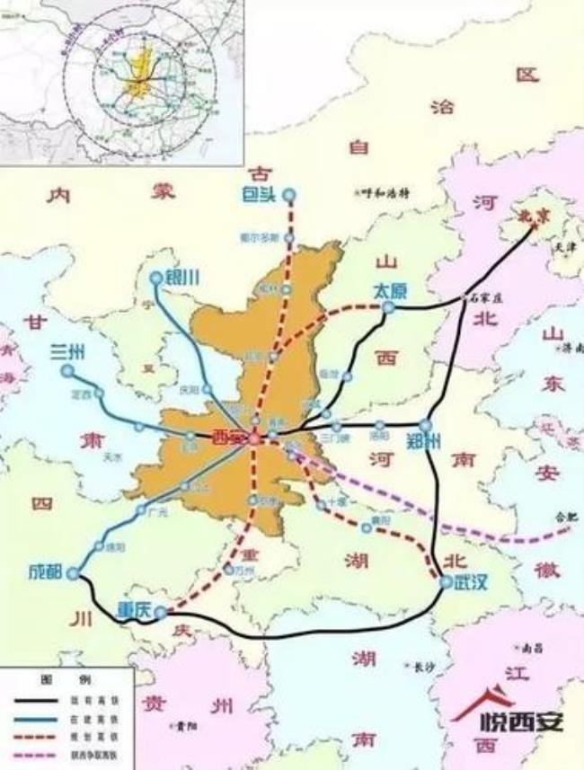 西安北到延安高铁途经站点