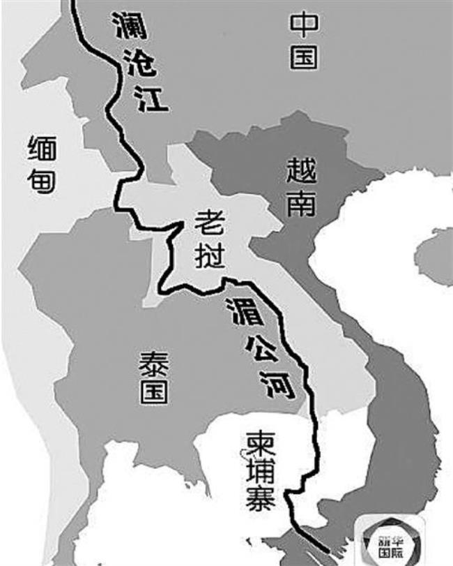 湄公河在中国地图那个地方