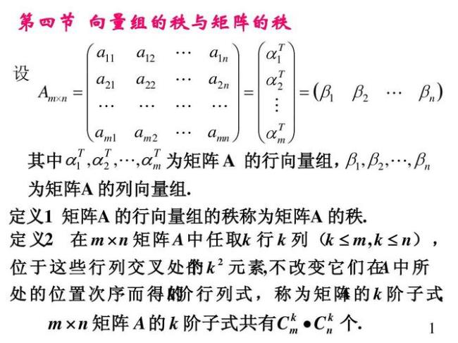 三维矩阵秩的计算