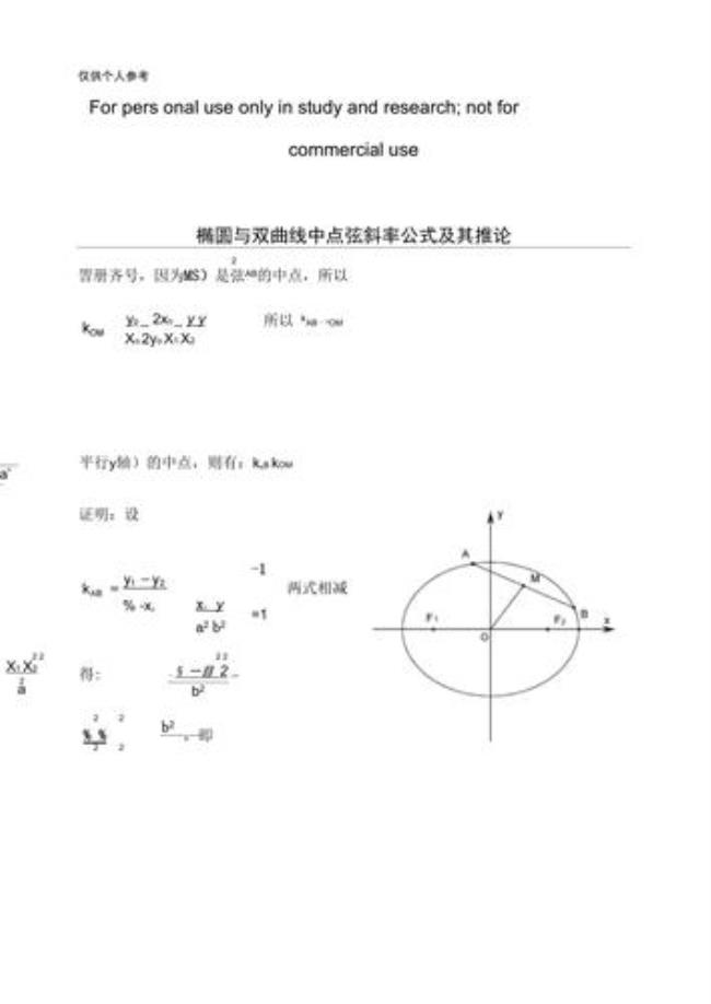 斜率计算公式和口诀