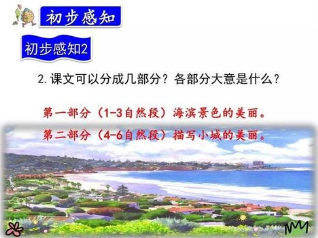 海滨小城课文原文