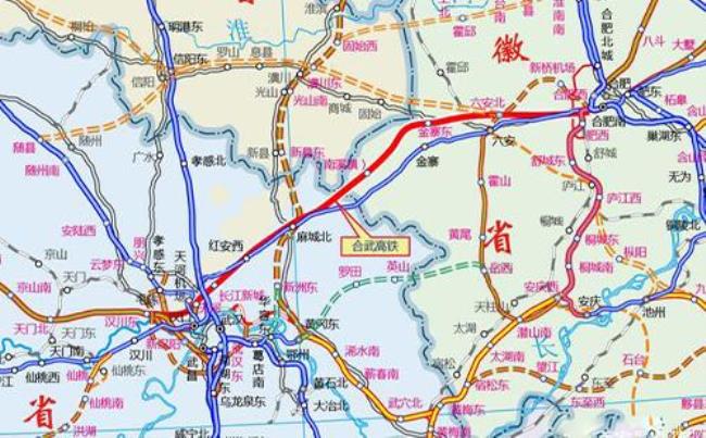 京广高铁路线经过合肥吗