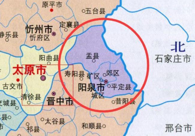 山西各市面积