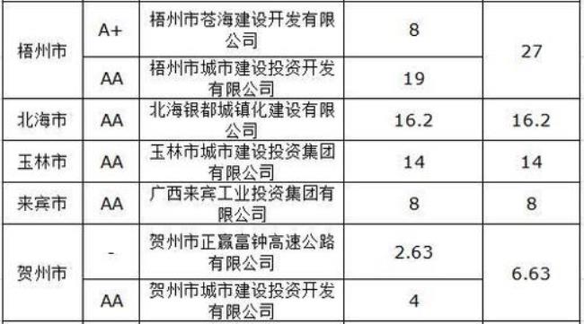 南宁市城投集团旗下公司